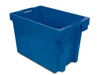 Imagen de Caja Plastica Industrial Azul 40x60x40 Modelo 6440