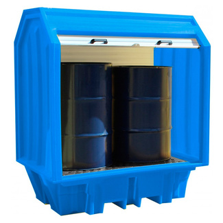 Imagen de Cubeto Retención Armario Exterior 2 Bidones de 200 litros
