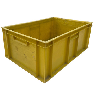 Imagen de Caja de Plástico Norma Europa Amarilla Usada 40 x 60 x 23 cm