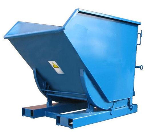 Contenedor basculante estanco, de alta movilidad y resistencia