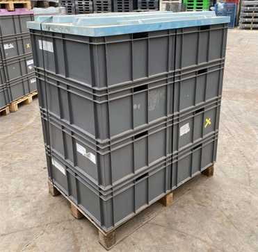 En TopAlmacen puede encontrar Lotes de cajas plásticas usadas con hasta un 70% de descuento.